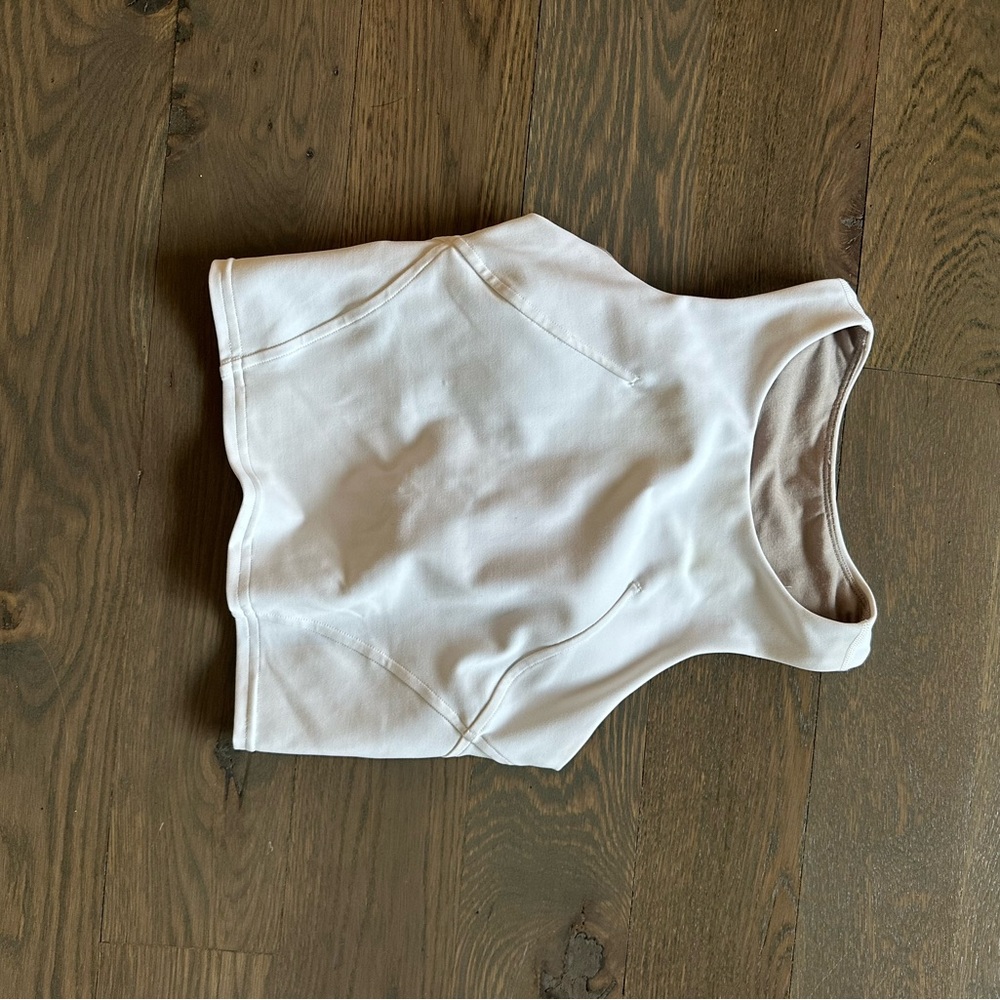 Lulu white sports bra brand new
